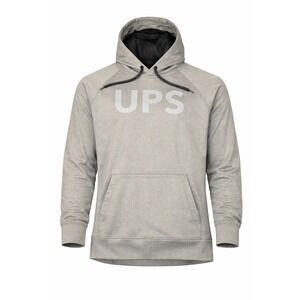 Sport-Tek UPS Mens Gray Raglan Performance Hoodie Sweatshirt Large Z87-4